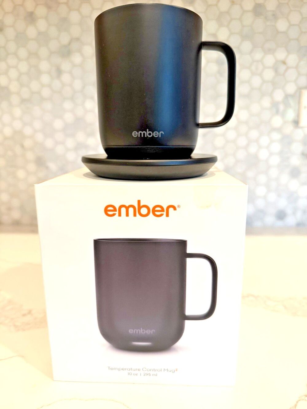 Ember Temperature Control Smart Mug 2, 10oz - Black With Charging Coaster